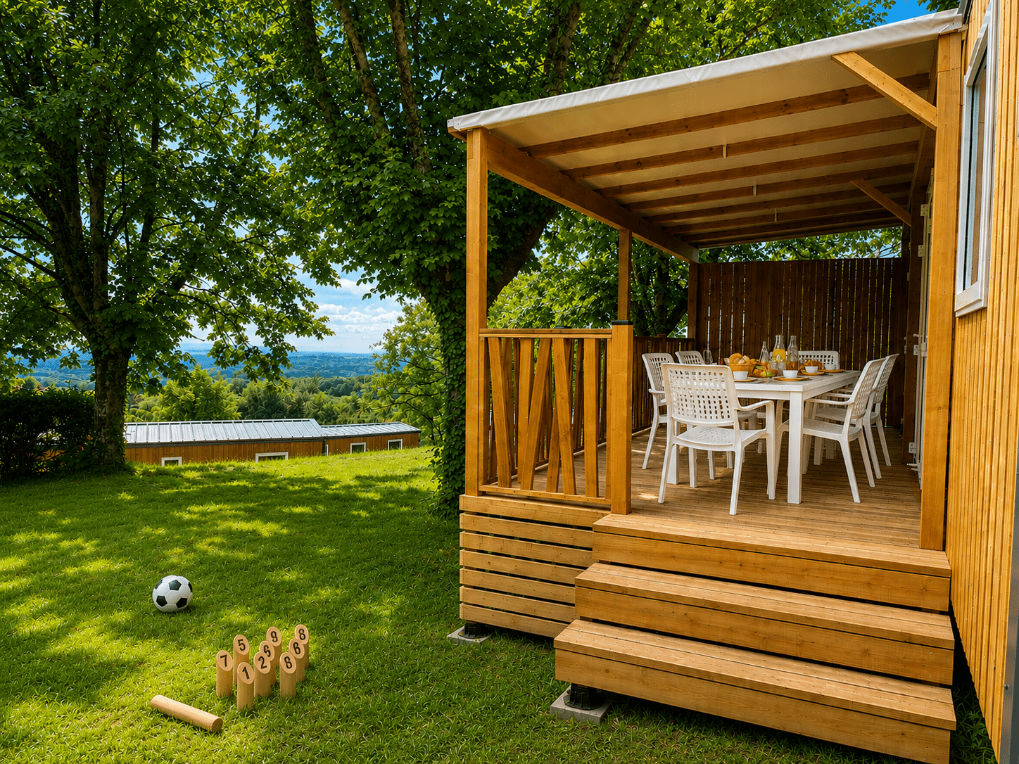 Camping ULVF O'aka - Emplacement Mobil-Home dans le Lot (Leyme)