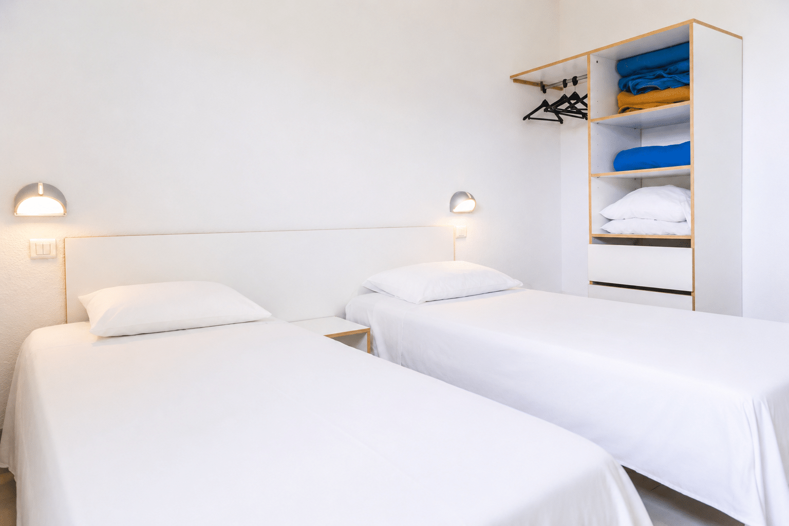 Village Vacances-ULVF - Les Romarins - St Pierre la mer - Chambre 2 lits jumeaux